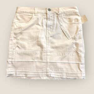 J Brand | Leila Mid Rise White Denim Pencil Skirt | Size 26